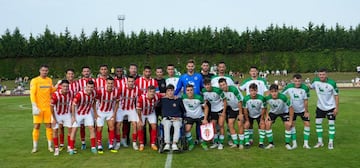 Racing y Sporting homenajearon a Alejandro Manrique, exportero del Velarde que está en silla de ruedas.