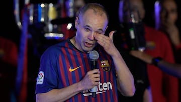 Andrés Iniesta se despide del Barcelona.