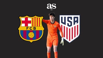 El joven arquero de 15 años forma parte de las categorías inferiores de la institución catalana en donde es parte del equipo Sub-16 Cadete A.