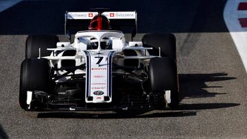 Kimi Raikkonen (Sauber) en Abu Dhabi. 