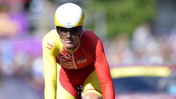 CY30 LONDRES, REINO UNIDO, 01/08/2012.- El ciclista español Luis León Sánchez Gil participa en la prueba masculina de contrarreloj individual, correspondiente a los Juegos Olímpicos de Londres 2012, en Londres, Reino Unido, el día 1 de agosto de 2012. EFE/CHRISTOPHE KARABA