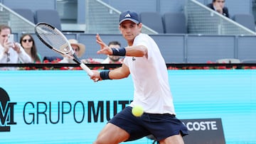 Rafa Jódar, contra Jesper de Jong en el Madrid Open.