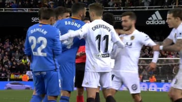 La tángana de Mestalla: el hijo de Marcelino, el médico, el delegado del Getafe...