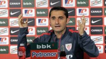 El entrenador del Athletic Club de Bilbao, Ernesto Valverde.