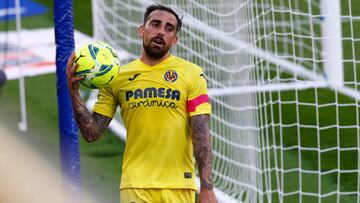 Alcácer, en un partido con el Villarreal.