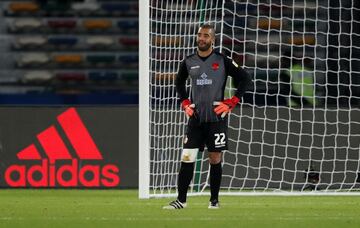 Soccer Football - FIFA Club World Cup - CF Pachuca vs Wydad AC - Zayed Sports City Stadium, Abu Dhabi, United Arab Emirates - December 9, 2017   Wydad’s Zouhair Laaroubi looks dejected after conceding Pachuca's first goal   REUTERS/Ahmed Jadallah