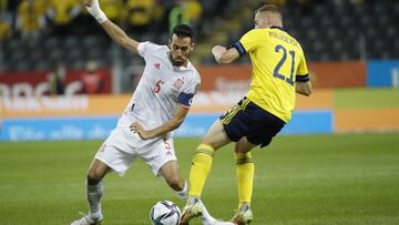 02/09/21  PARTIDO CLASIFICACION MUNDIAL QATAR 2022  FASE DE GRUPOS GRUPO B
 SUECIA - SELECCION ESPA&Ntilde;OLA ESPA&Ntilde;A 
 BUSQUETS 