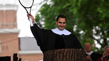 During a recent commencement speech, the Swiss superstar revealed the percentage of points he had won during his playing career, which surprised many.