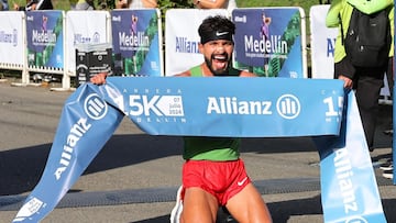 Franklin Téllez, ganador de primera versión de la carrera Allianz 15K Medellín.