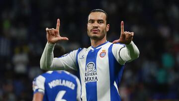 Raúl de Tomás, tras marcar al Alavés.