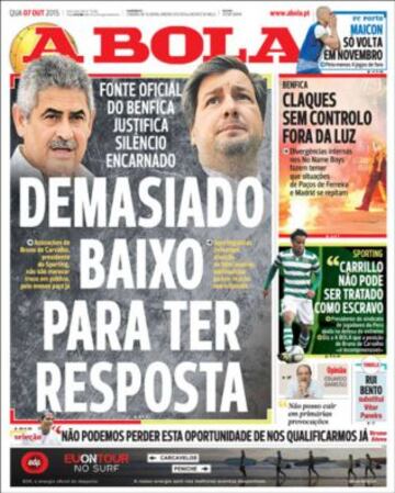 Portadas de la prensa deportiva