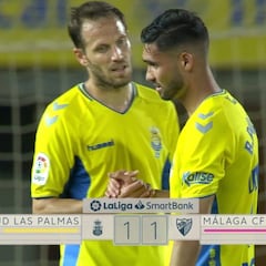Resumen y goles del Las Palmas vs. Málaga de la Liga SmartBank