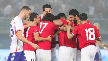 Belgium's Zeno Debast looks dejected during a friendly soccer game of the Egyptian national soccer team against Belgian national soccer team the Red Devils, at Jaber Al-Ahmad International Stadium, in Ardiya, Kuwait, Friday 18 November 2022. The Red Devils are in Kuwait to prepare for the upcoming Fifa 2022 World Cup in Qatar. BELGA PHOTO VIRGINIE LEFOUR (Photo by VIRGINIE LEFOUR / BELGA MAG / Belga via AFP) (Photo by VIRGINIE LEFOUR/BELGA MAG/AFP via Getty Images)