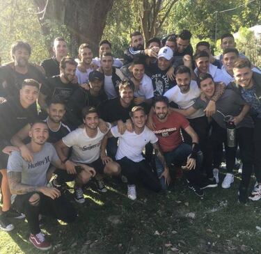 Asado Monumental: el plantel de River compartió un distendido almuerzo