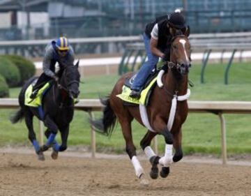 Entrenamiento para el Kentucky Derby.