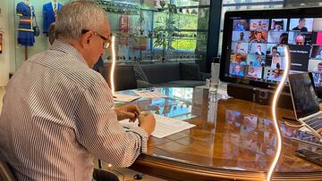 Alejandro Blanco (COE), en la reunión con las federaciones y el ministro del martes.