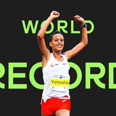 La etíope Yalemzerf Yehualaw rompe el récord mundial de
10 kilómetros en Castellón