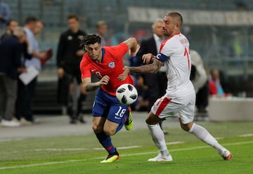 Las mejores imágenes del duelo entre Chile y Serbia en Austria