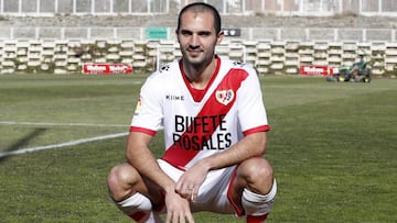 Armenteros, en su presentación con el Rayo Vallecano.