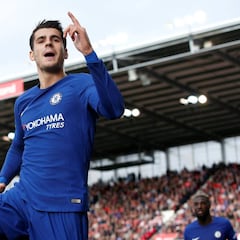 Morata mejora los promedios de Diego Costa y de Kalinic