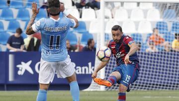Pedro López, único lateral puro del primer equpo disponible para Paco López ante el Atlético de Madrid.