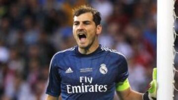 Casillas, en la Supercopa.