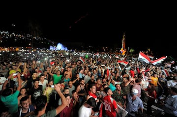 Las celebraciones en Siria por la clasificación al repechaje