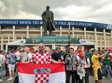 Croacia vs. Inglaterra: El color en las calles previo al partido