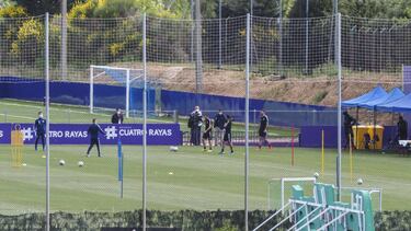 Entrenamiento del Real Valladolid. Primer entrenamiento durante el estado de alarma.
52 día de Estad de alarma
