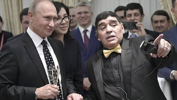 Las locas anécdotas de Maradona con el Papa, Trump, Putin...