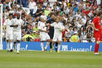 Dudek, Roberto Carlos y Michel Salgado. 