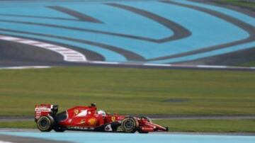 Momento de la carrera de Sebastian Vettel.