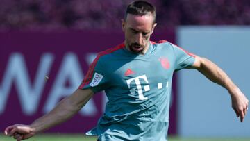 Bayern Munich&#039;s Franck Ribery attends a practice session during their winter training camp in Doha, Qatar, 06 January 2019. Bayern Munich holds the training camp until 10 January 2019. 