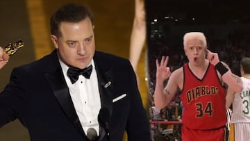 La faceta de Brendan Fraser como jugador de la NBA