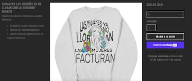 Shakira: cuánto cuesta y cómo comprar la sudadera de ‘Las mujeres facturan’ desde México