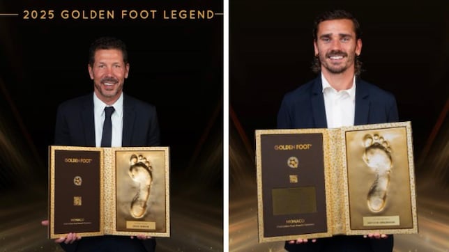 Simeone y Griezmann, Golden Foot 2025