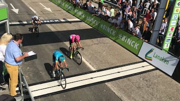 Cort Nielsen remata la fuga en la quinta etapa; Mohoric, líder