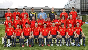 29/05/08 CONCENTRACION EUROCOPA 2008 SELECCION ESPA&Atilde;OLA ESPA&Atilde;A FOTO OFICIAL PLANTILLA FORMACION 
 ESPECIAL CAMINO A LA EUROCOPA 
 PUBLICADA 06/06/08 ESP02 5COL