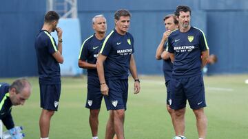 Entrenamiento del M&aacute;laga. 