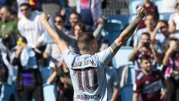 Iago Aspas viene de marcar al Leganés.