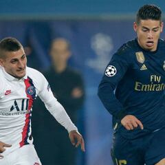 James, sin conexión en la derrota del Madrid ante el PSG