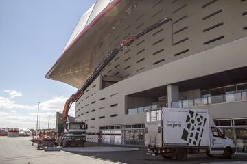 Después de la fiesta, continúan las obras en el Wanda Metropolitano