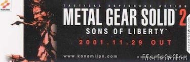 Metal Gear Solid 2 fue puesto a la venta ayer en EE.UU.