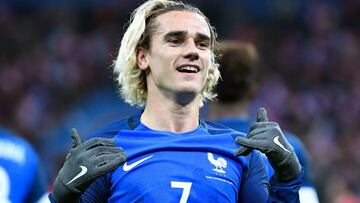 Griezmann en un partido con la selecci&oacute;n francesa. 