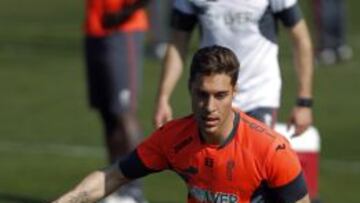 Rubén Rochina, en un entrenamiento