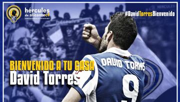 El Hércules hace oficial el fichaje del delantero David Torres