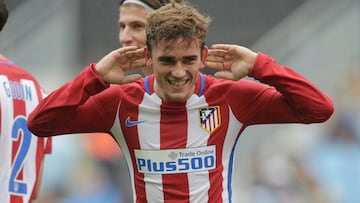 Antoine Griezmann celebra un gol. 