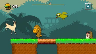 Una llama glotona: así es Superola and The Lost Burgers