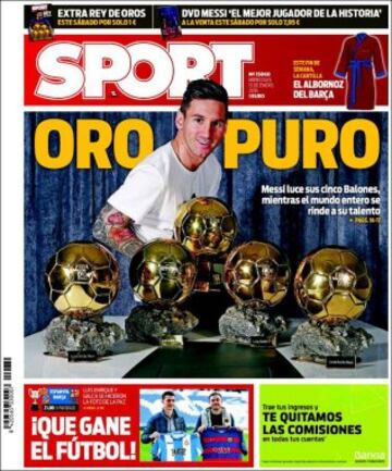 Portadas de la prensa mundial