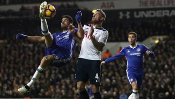 El delantero del Chelsea, Diego Costa, durante un partido del Chelsea.